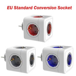 Smart Power Plugs EU Standard Conversion Socket Smart Outlet Extension Adapter Power Strip Socket without USB EU Plug Power Cube Power Strip HKD230727