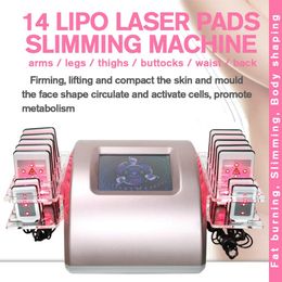 Slimming Machine 102 Diodes 14 Pads Lipolaser Lipo Laser Body Shaping Beauty Machines Ce Approved