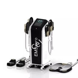 EMS zero HIEMT Sculpting slimming machine 4 handles with RF and cushion Fat Burning Beauty Equipment