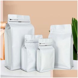 Packing Bags Coffee Beans Aluminum Foil Packaging Bag With Air Vae Sealed Food Powder Tea Nuts Storage Airtight Pouches Gift Drop Deli Dh9Ar