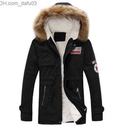 Men's Down Parkas Men's Down Parkas Parka Men Coats Winter Jacket Men Slim Thicken Fur Hooded Outwear Warm Coat Top Brand Clothing Z230731