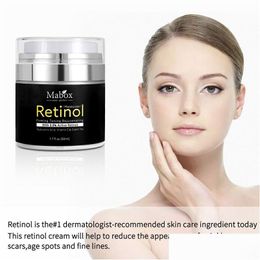 Other Health Beauty Items Mabox 50Ml Retinol 2.5% Moisturiser Face Care Cream Acne Treatment Vitamin E Collagen Smooth Drop Deliver Dhhni