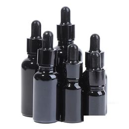 Packing Bottles Glass Dropper Bottle Black Tincture With Glasses Eye Droppers For Essential Oils Travel Drop Delivery Office School Bu Dhvhg