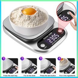 Household Scales Digital Kitchen Scales 3/5/10kg Stainless Steel Weighing For Food Diet Postal Balance Measuring LCD Precision Electronic Scale x0726