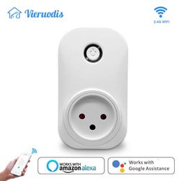 Smart Power Plugs Tuya Smart Life Wifi Socket Israel Type 16A Plug App Remot Control Voice Control with Home Alexa Echo Timer the Devices HKD230727