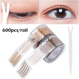 Eyelid Tools 600pcs Instant Invisible Upper Double Eyelid Lift Strip Tape Stickers Adhesive Lace Eyelid Paste Women Big Eyes Beauty Tool x0726