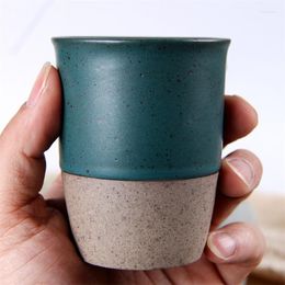 Cups Saucers Japanese Ceramic Retro Tea Cup Household Teaware Couple Water Office Teacup Set Creative Pottery Wine Mug Drinkware