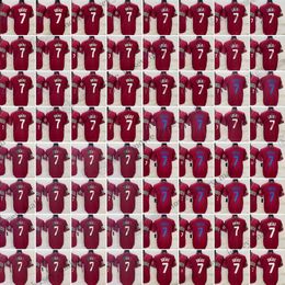 7 Julio Urias 2023 Baseball Jerseys World Cup Colour Matching Red Stitched Shirts Men Size S--XXXL