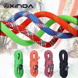 Climbing Ropes XINDA 9mm Rock Rope Static 21kN High Strength Safety For Working at Height Climb Camping Equipment 230726