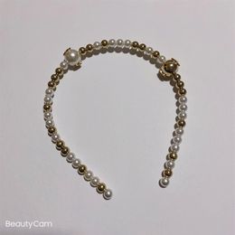 Party gifts Fashion hand-made golden pearl headband hair band hairpin for ladies Favourite delicate headdress accessories245S