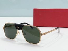 Realfine888 5A Eyewear Catier CT0165S Santos De Pilot Frame Luxury Designer Sunglasses For Man Woman With Glasses Cloth Box CT0194S