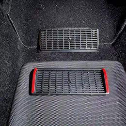 2pcs 2021 For Tesla Model Y Backseat Air Vent Cover Air Flow Vent Grille Protection Rear Seat Air Condition Outlet Accessori2611