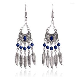 Dangle Earrings Boho Ethnic Tassel 2023 Trend Vintage Leaf Handmade Women's Charm Jewelry Accessories
