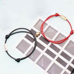 Charm Bracelets 2 Pcs Couple Bracelet Alloy Handmade Shanmeng Pledged To Each Other Attracted Lovers Gifts For Women