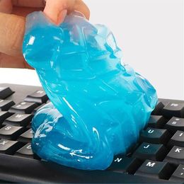 Car Sponge 100PCS 60ml Super Auto Cleaning Pad Glue Powder Cleaner Magic Dust Remover Gel Home Computer Keyboard Clean Tool196g