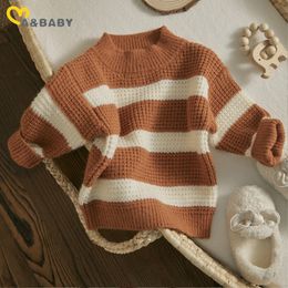 Family Matching Outfits Ma Baby 06Years Winter Kid Boy Girl Sweaters Infant Toddler Children Knit Tops Pullover Fall Spring Clothing 230726