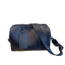 Black Messenger Bags Designer Luxury One Shoulder Men's Travel Bag