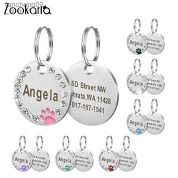 Anti-lost Dog Collars Dog Name ID Tags Gifts for Dog Lovers Pet Collar Tags for Dog Owner Engraved Pet Tag New Puppy Tag Gifts L230620