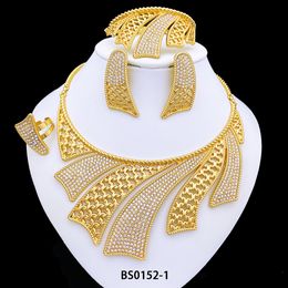 Wedding Jewelry Sets Vintage Women Necklaces Earrings Jewelry Sets Charm Indian Gold Plated Jewelry Bridal Wedding Party Accessories 230727