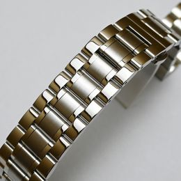 Watch Bands Stainless Steel Strap Band 18mm 19mm 20mm 22mm 24mm 7 Beads Solid Watchband Bracelet for Men Mechanical Watches Quartz 230727