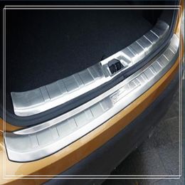 High quality 2pcsinternal externalcar rear trunk scuff guard plate decorative plate protection bar for Nissan Qashqai 2016-20192405