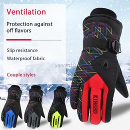 Ski Gloves Warm Snowboard Ski Gloves Ski Gloves Soft Cotton for Skiing Snowboarding Mountaineering Adjustable Wrist Buckle HKD230727