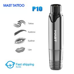 Tattoo Machine Dragonhawk Mast Tattoo P10 Makeup Permanent Machine Rotary Pen Eyeliner Tools Tattoo Machine Pen Style Accessories For Tattoo 230726