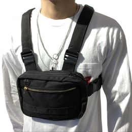 Waist Bags Men Hip-Hop Chest Bag Outdoor Oxford Tactical Streetwear Vest Chest Rig Bags Women Functional Waistcoat Chest Utility Pack G108 230727