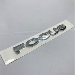 New style Focus Lettering Logo Emblem For Ford focus Car Rear Trunk Badge Name Plate Sticker294K