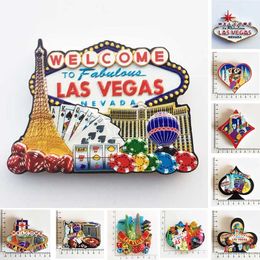 Fridge Magnets World Tourism Magnet Souvenir USA Las Vegas Florida Cultural Landscape Refrigerator Stickers Gift Set Home Decoration 230727