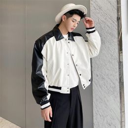 Men's Jackets 2023 Autumn Casual Jacket Korean Fashion Short Lapel Coat Decoration Body High Quality Hip Hop Men