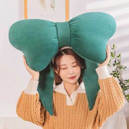 Cushion/Decorative Nordic Bowknot Stuffed Cushion Plush Girl Bouncy Bowknot Shape Breathable Bouncy Fully Fill Stuffed Cushion for Office