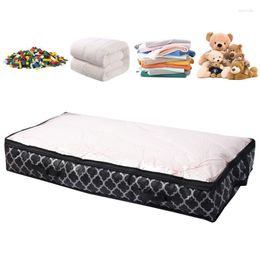 Storage Bags Under Bed Bins Large Capacity Box With Reinforced Strap Handles Organization And Bedroom Foldable