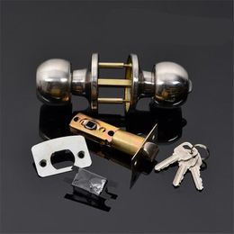 Boxes Round Ball Privacy Door Knob Set Bathroom Handle Lock with Key for Home Door Lock Hardware Supplies