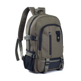 Outdoor Bags 2023 Mountaineering Bag Large Capacity Backpack for Men Canvas High School Backpacks Travel Camping Computer 230726