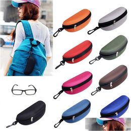 Eyeglasses Accessories Sunglasses Reading Glasses Carry Bag Hard Zipper Box Travel Pack Pouch Case Portable Protector 11 Colours Drop Dhpqn