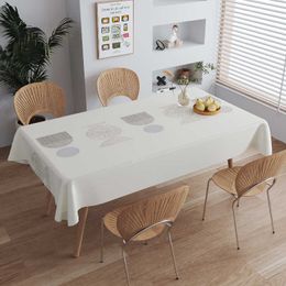 Table Cloth Wind Tablecloth Waterproof and Oil Resistant Tablecloth Rectangular Dining Table Tablecloth Tea TableTablecloth