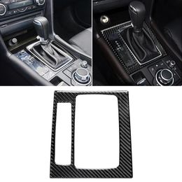 Car Carbon Fiber Left Drive Gear Frame B Decorative Sticker for Mazda Axela 2017-2018254Z