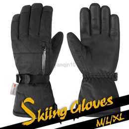 Ski Gloves GOBYGO Ski Gloves Waterproof Gloves with Touchscreen Function Unisex Snowboard Warm Thermal Gloves Snowmobile Snow Outdoor HKD230727