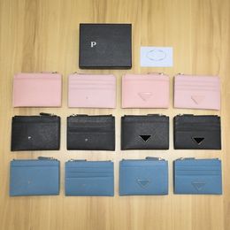 Bolsas de moedas de alta qualidade Bolsa de designer de luxo P Moda Feminina Bolsas masculinas Chaveiro Porta-cartões de crédito Moeda Mini carteira
