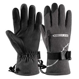 Ski Gloves LOCLE Ski Gloves Touch Screen Snowboard Gloves Snowmobile Motorcycle Riding Winter Gloves Windproof Unisex Skiing Gloves HKD230727