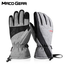 Ski Gloves Winter Professional Ski Gloves Outdoor Sports Riding Warm Non-Slip Waterproof Touch Screen Snowboard Motorcycle Mitten Men Women HKD230727