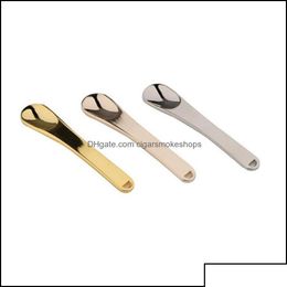 Other Smoking Accessories Household Sundries Home Garden Zinc Alloy Gold Spoon Spice Powder Shovel Dabber Dab Portable Scoop Innovativ Dhlms