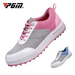 Other Golf Products PGM Women Golf Shoes Anti-slip Breathable Golf Sneakers Ladies Super Fibre Outdoor Sports Leisure Trainers XZ081 HKD230727