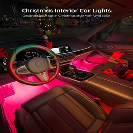 Three in one Bluetooth atmosphere light with car USB car light music beat LED welcome light bar317J