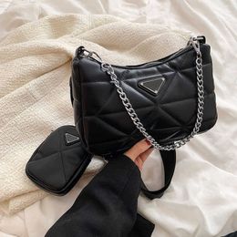2023 Factory direct sales high quality Three in Embroidery Small New Fashion Women's Popular One Shoulder Underarm Bag Fashionable Handbag