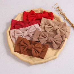 Hair Accessories Children's Knitted Pit Cloth Baby Band Bow Antique Headband