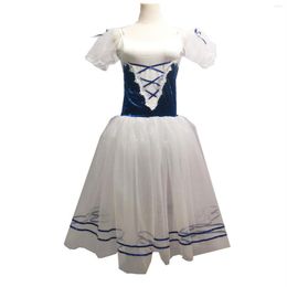 Stage Wear Ballet Skirt Performance Costumes Belly Dance Puff Sleeves Fluffy Velvet Tops