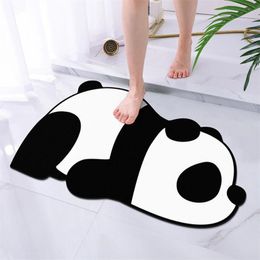 Bath Mats Quick Drying Cute Cat Dog Panda Super Absorbent Bath Mat Anti-Slip Mat Skin Floor Mats Toilet Carpet Home Bath Mat Bath Rug 230726