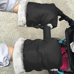 Stroller Parts Accessories 2pcs Winter Warm Gloves Waterproof Pram Accessory Mitten pram hand muff baby 230726